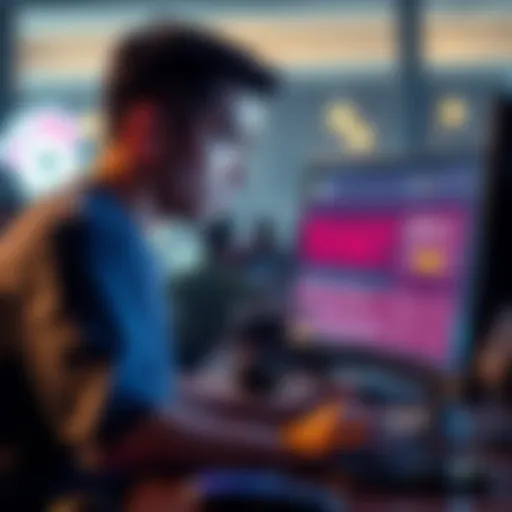 A frustrated player looking at a computer screen showing Ticket Vencedor issues on Bovada