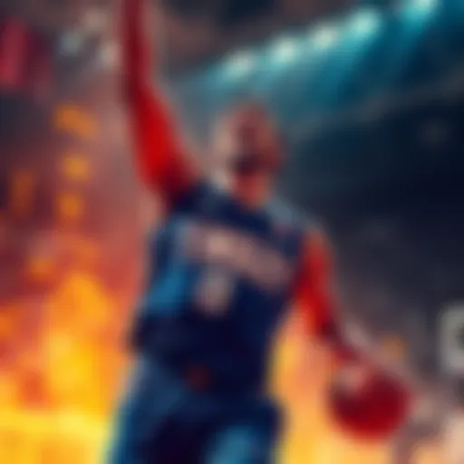 Tinsley celebrates after scoring 22 points in the first half of the game