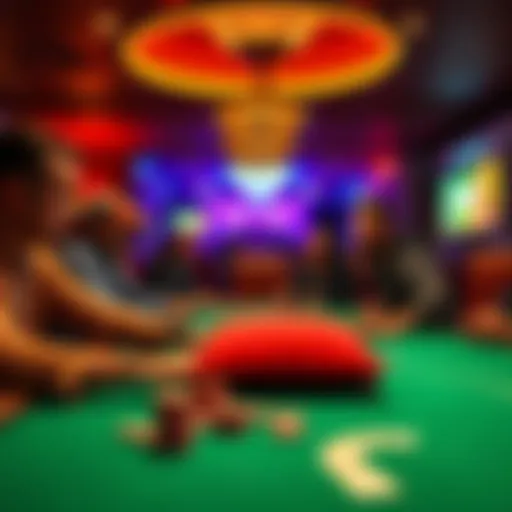 Players at a poker table in Toledo with Sydney Sweeney pillows