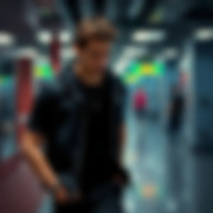 Tom Dwan, a well-known poker player, leaving the gym and chatting after a workout.