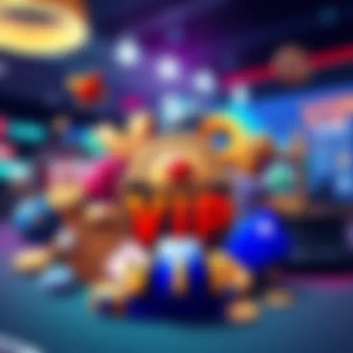 Collection of popular crypto casino logos and VIP symbols, showing excitement and rewards in gaming.