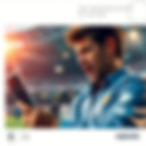 A person looking at a betting card with highlighted options for betting, showing excitement