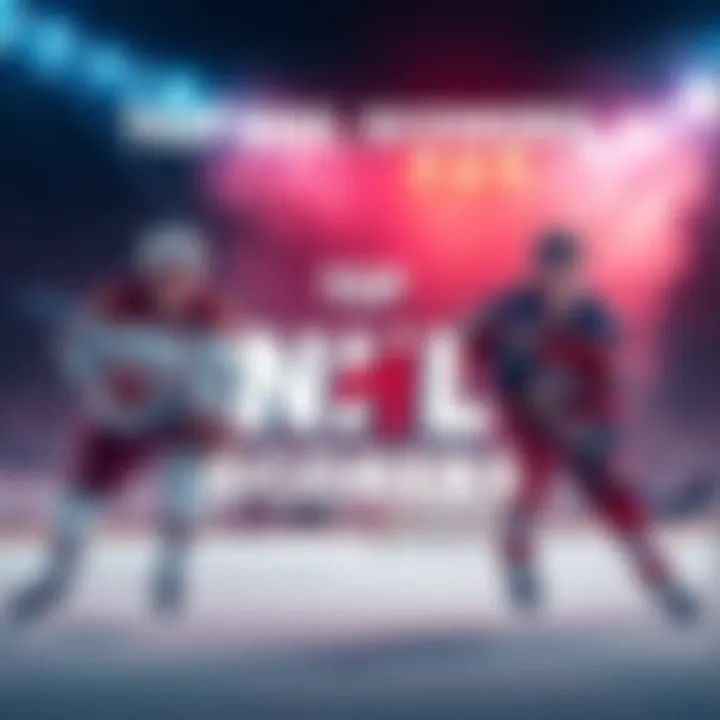 Graphic showing top NHL scorers with player stats and highlights from the 2026 season.