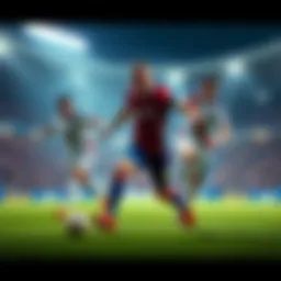 Players from Tottenham and Crystal Palace competing on the field during their recent match.