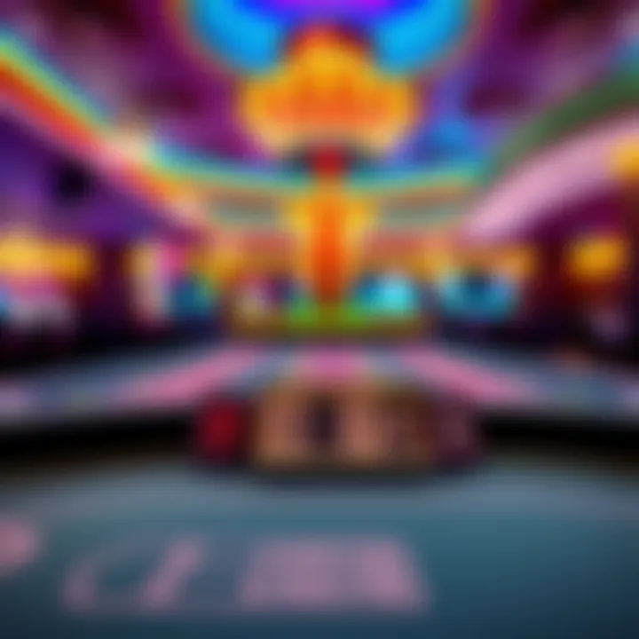 A view of a casino table at Treasure Island Flamingo with minimum betting limits displayed