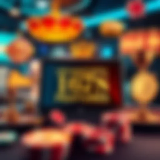 A visual representation of key factors that build trust in online casinos, featuring images of licenses, fast payment symbols, and clear terms of service.
