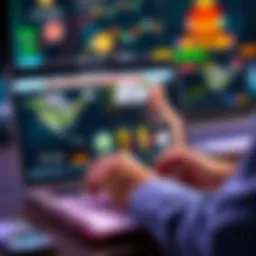 A person checking a gambling website on a laptop with a notepad and pen, highlighting important factors for safe betting