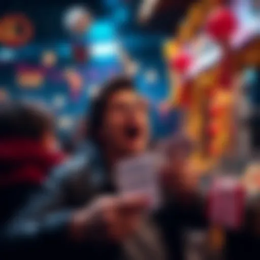 A person excitedly placing a bet on a turkey parlay, with a focus on festive turkey decorations and a betting slip.