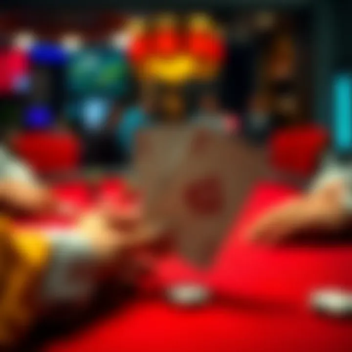 A poker table showing two aces on a player's hand, representing a pre-flop strategy in a game of poker.