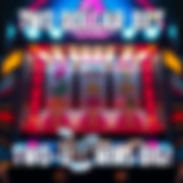 A close-up of a slot machine showing a winning screen with bright lights and coins spilling out after a two dollar spin