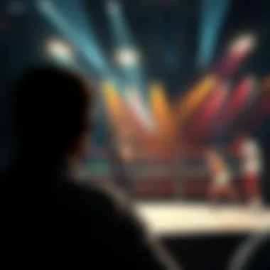 Active UFC fight scene showing fighters in the ring with spectators watching closely