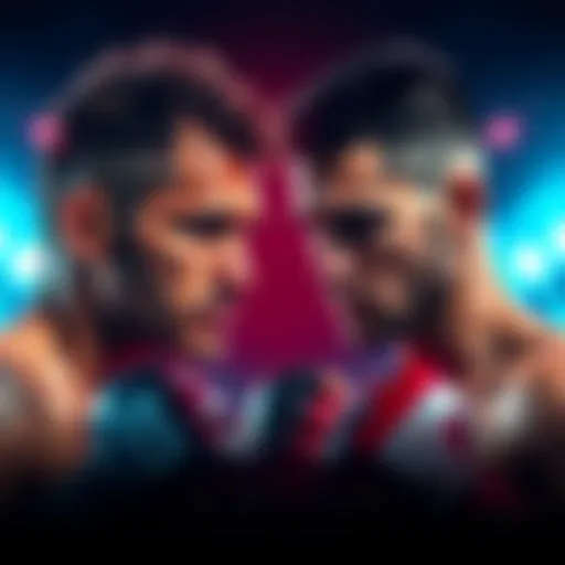 Charles Oliveira and Mateusz Gamrot face off in a UFC fight