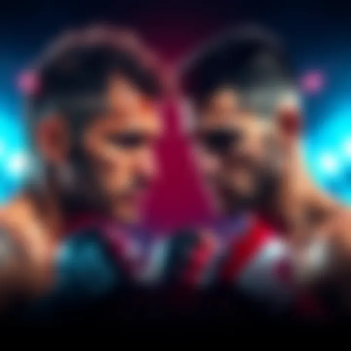 Charles Oliveira and Mateusz Gamrot face off in a UFC fight