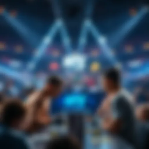 Fighters preparing for the King's Table event at UFC 316 with an excited crowd in the background