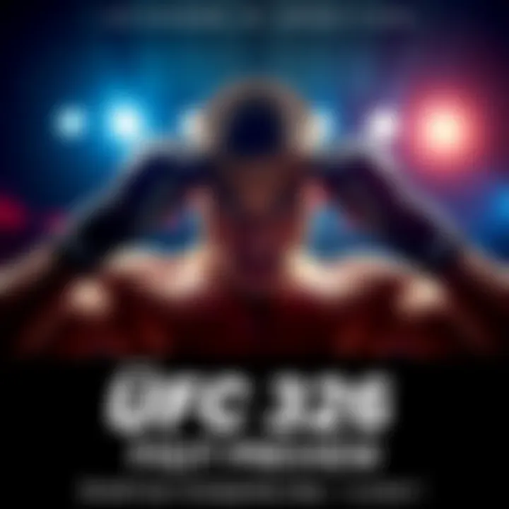 A fighter prepares for a match at UFC 326, showcasing intense focus and strength in the ring.