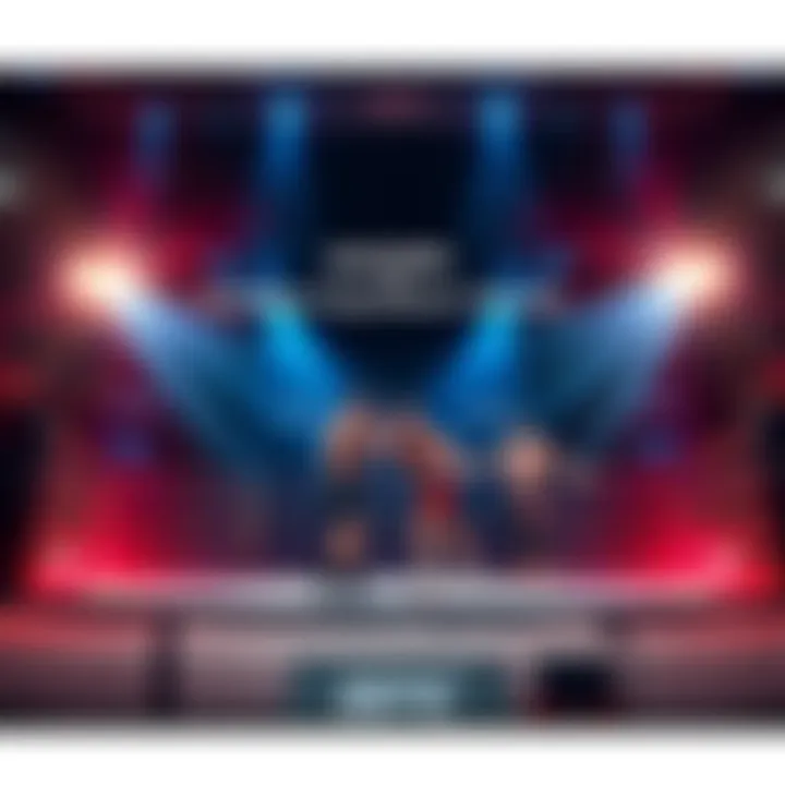 Exciting moment from UFC BANGERRR with fighters in the octagon.