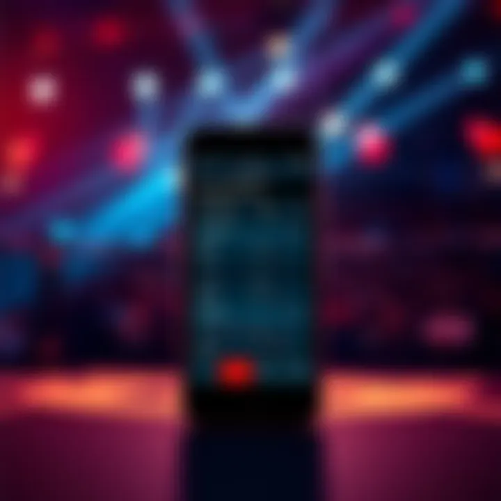 UFC Fight Predictor Mobile App A smartphone displaying the UFC Fight Predictor app with fight statistics and comparisons on the screen