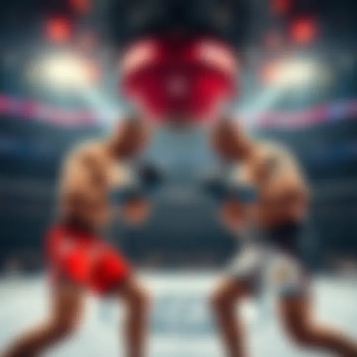 Two UFC fighters engage in a match inside the Octagon, showcasing their skills and intensity during a high-stakes event.