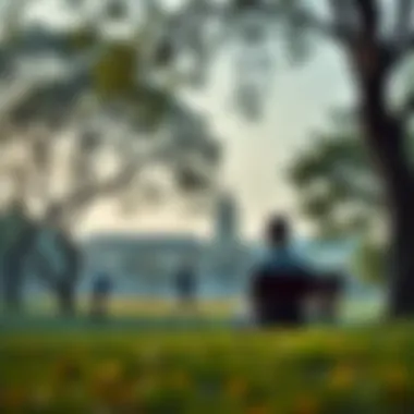 A person contemplating life choices while sitting in a peaceful park, symbolizing acceptance without rejection.