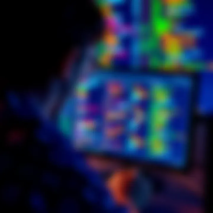 A person analyzing codes on a computer screen, representing their use in technology and communication.