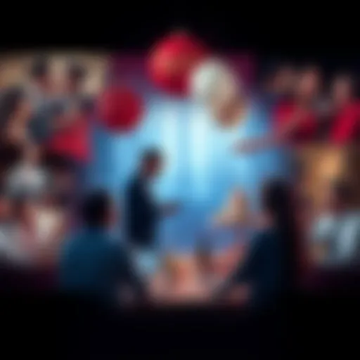 A collage showing various surprising life moments like a wedding proposal, a surprise party, and an unexpected job offer.