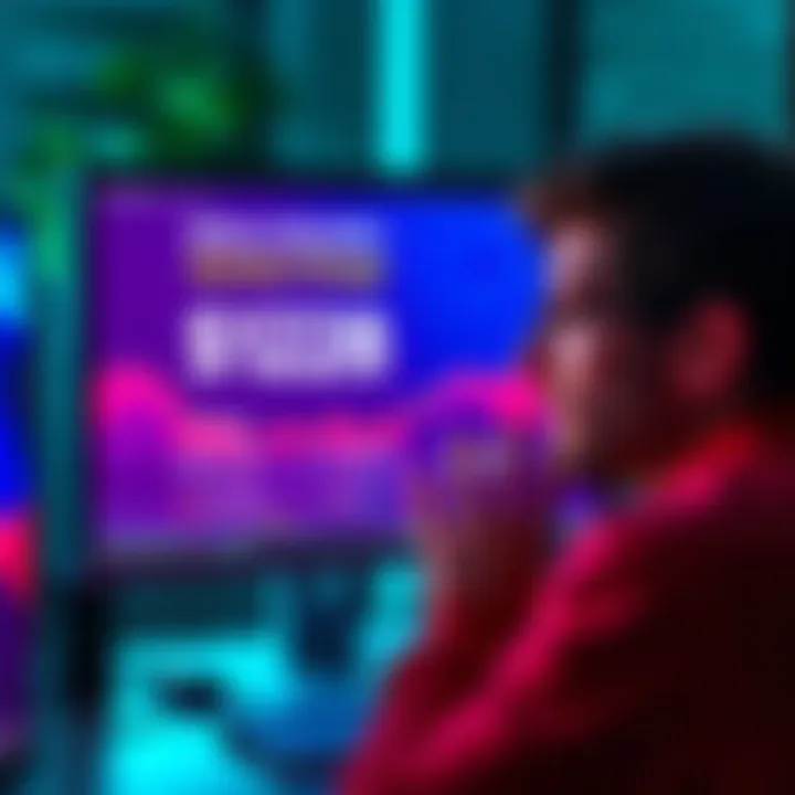 A computer screen shows a bank balance unexpectedly rising from $128 to a higher amount, with a surprised person looking at it.