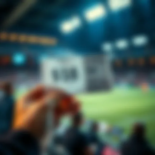 A person holds a betting slip with $18 written on it, looking hopeful for a big win