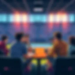 People discussing tennis bets for the upcoming US Open tournament