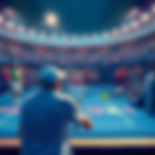 Players competing in tennis matches at the US Open 2026 with fans cheering in the background