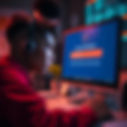 A person looking at a computer screen showing a deposit verification status, appearing worried about the delay