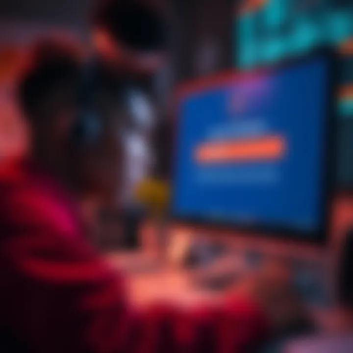 A person looking at a computer screen showing a deposit verification status, appearing worried about the delay