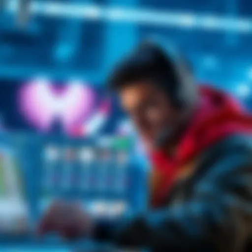 A person looking concerned while browsing a betting website for assistance with a claim