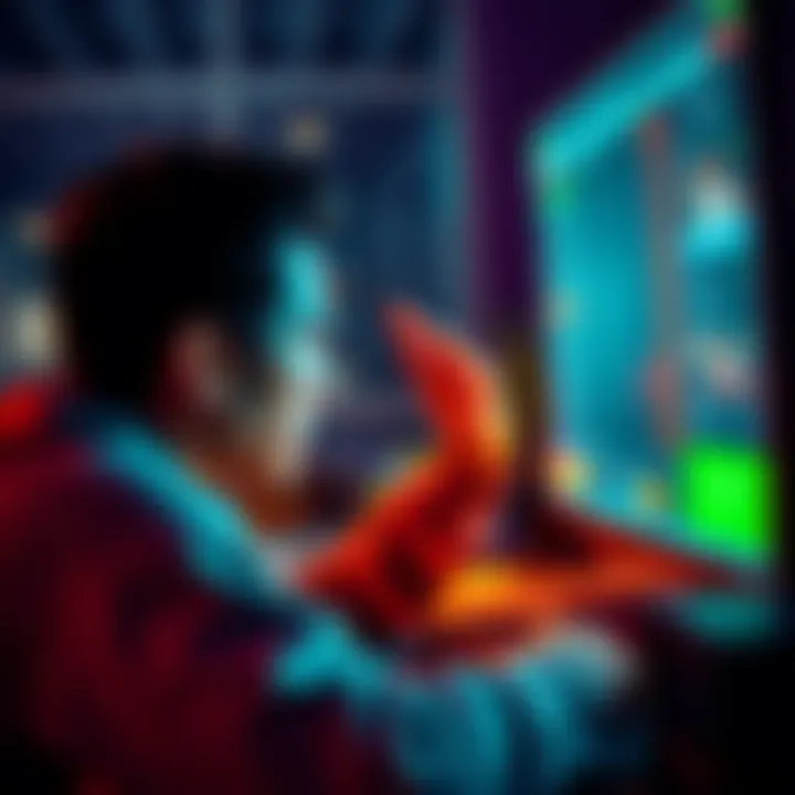 User closing sports betting account A frustrated person looking at their computer screen while closing their sports betting account, reflecting disappointment with the platform's rewards and odds.