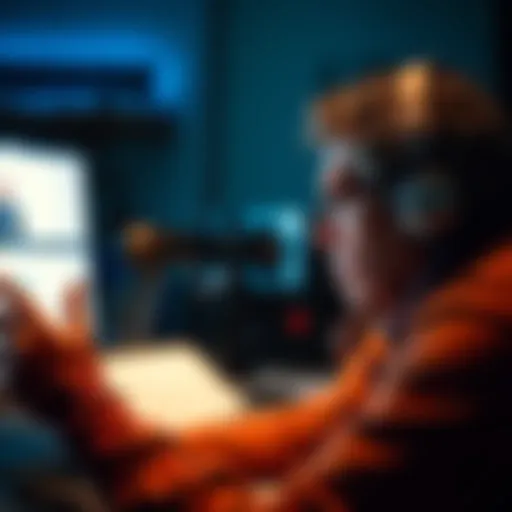 A frustrated person reading negative comments on a computer screen in an online forum