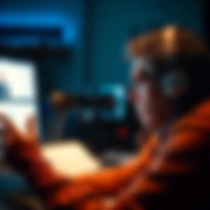 User facing criticism in forums A frustrated person reading negative comments on a computer screen in an online forum