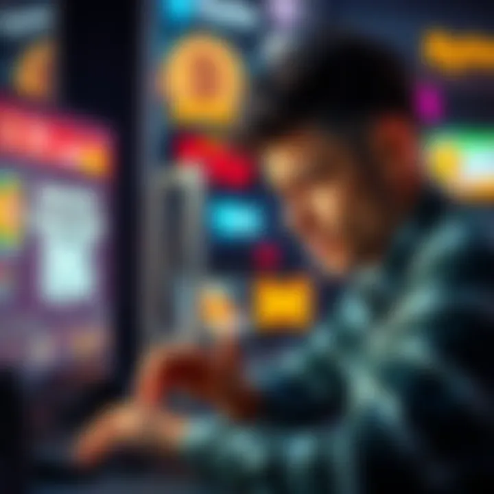A person looking at a computer screen with a frustrated expression, showing a message about delayed RNG prize payments