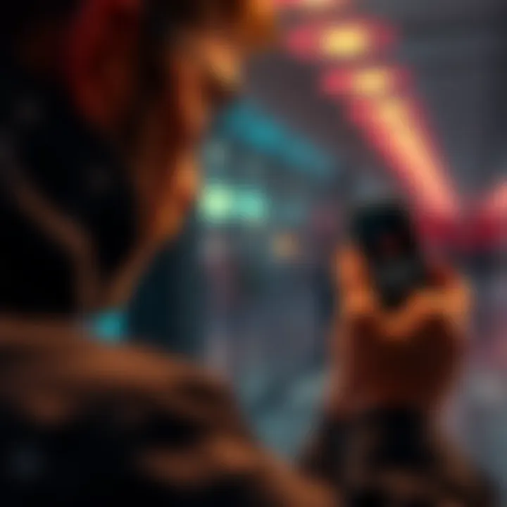 A frustrated person looking at their phone with a betting app showing an error message about location access