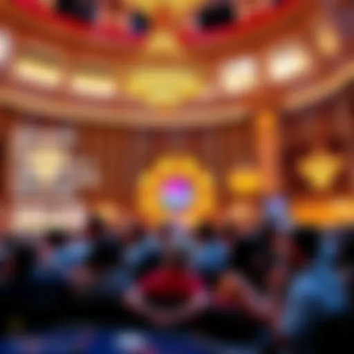 Players gathered at the Venetian Casino showing concern over recent financial losses