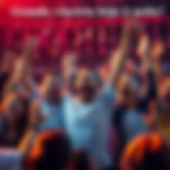 Victory Celebration A group of excited people celebrating a significant victory with cheers and smiles