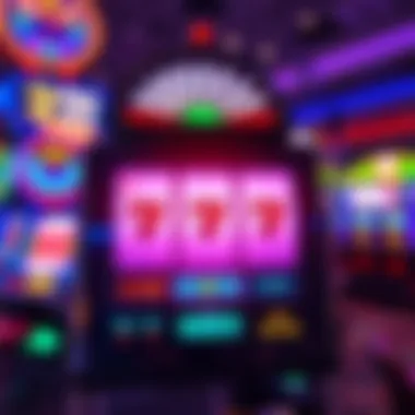 Video Poker Game with Winning Straight Flush A video poker machine displaying a winning straight flush hand with bright lights and colorful graphics