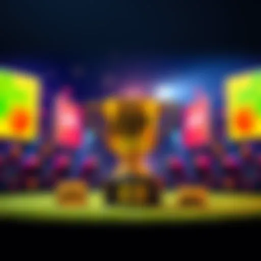 A graphic showing a trophy symbolizing a VIP access bonus, surrounded by percentages to represent different levels of rewards.