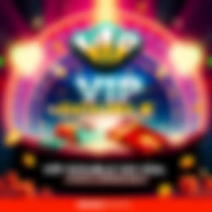 Graphic showcasing the VIP Double do Dia promotion with vibrant colors and symbols of money and bonuses