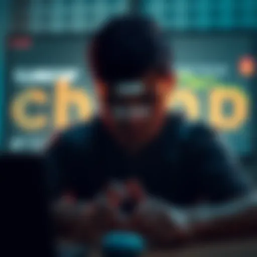 A frustrated person looking at a computer screen, tracking the status of the delayed CHP bonus, with a digital wallet showing 12000 CHP.