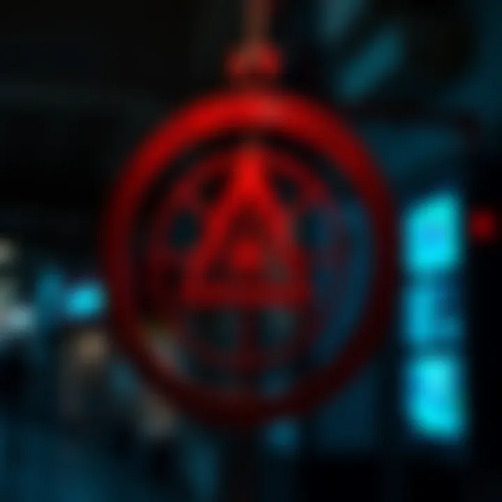A warning sign with a crossed-out target symbolizing the risks of using false data to manipulate VIP rankings.