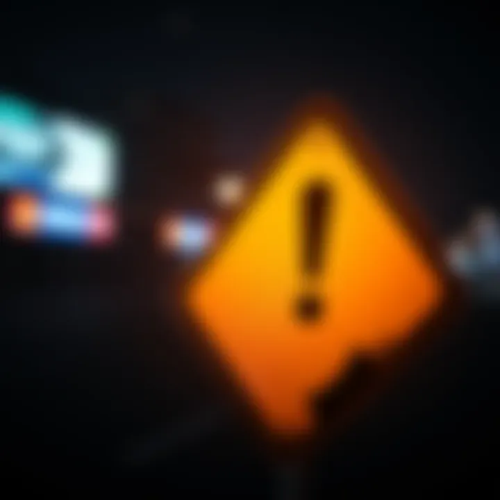 A bright yellow warning sign with an exclamation mark, indicating caution and alertness in everyday life.