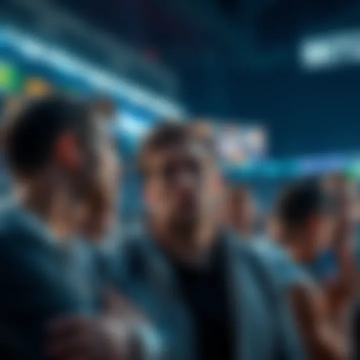 Website Access Issues on Game Day Frustrated people trying to access a betting site during a major sports event