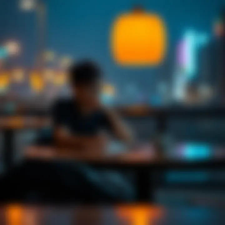 A person sitting at a table with a notebook and a cup of coffee, looking thoughtful about weekend plans.