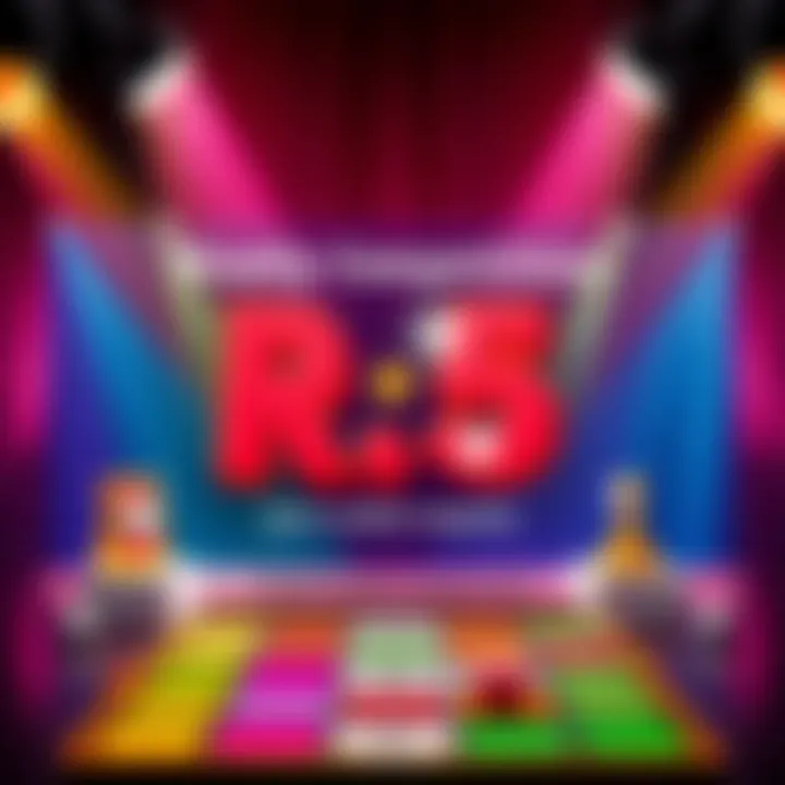 Weekly Competition Announcement A colorful graphic promoting a weekly competition with R$5 prize, featuring a game board and playful text inviting people to participate.