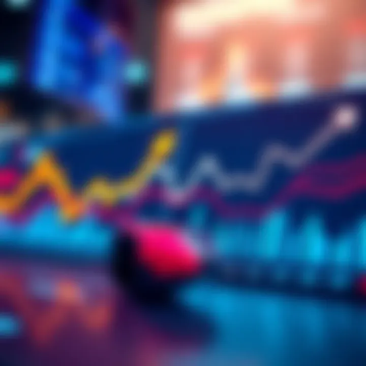 A chart showing trends and results from week 5 analysis with arrows indicating direction of trends