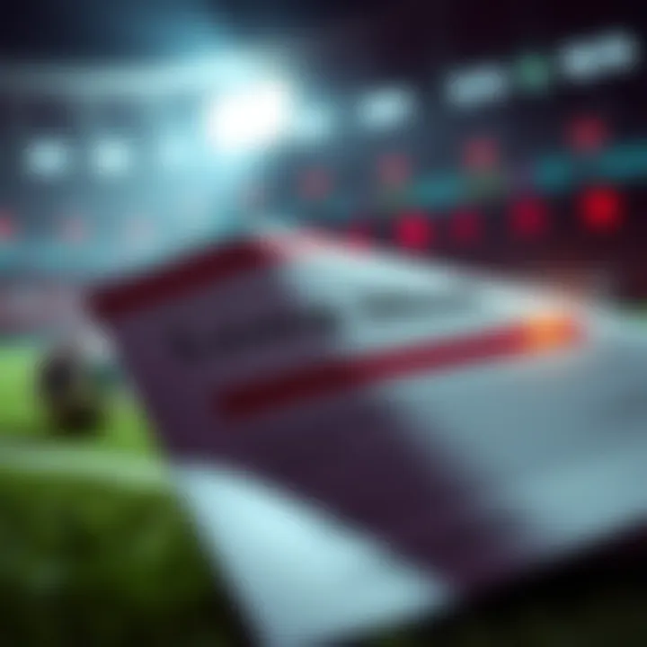 A betting slip with a focus on a highlighted long shot option, symbolizing potential big wins